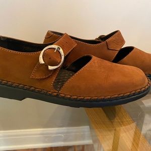 Josef Seibel Rust Brown  Comfort Mary Jane Shoes women’s Sz 41/10-10.5.